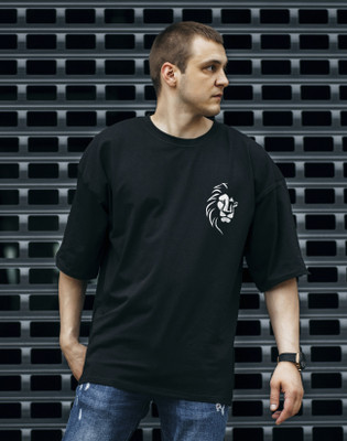 WEARJOY Graphic Print Men Round Neck Black T-Shirt