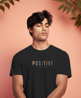 ClotheCraft Printed Men Round Neck Black T-Shirt