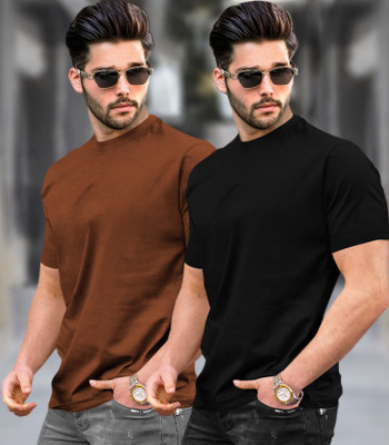 TRIPR Solid Men Round Neck Multicolor T-Shirt