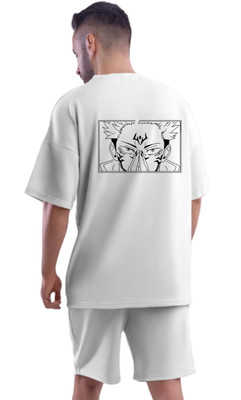 Be Crazyy Graphic Print Men Round Neck White T-Shirt