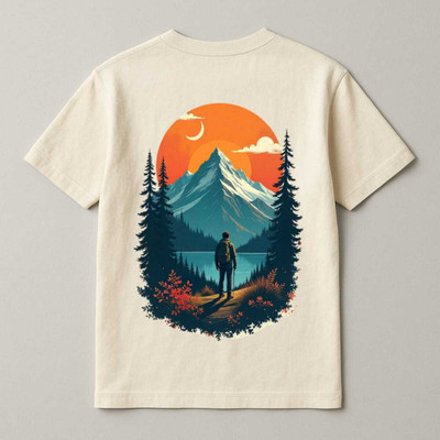 DARK DEVIL Printed Men Round Neck Multicolor T-Shirt