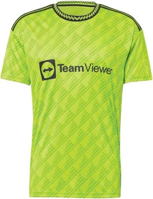 YUTU Printed Men Round Neck Green T-Shirt