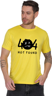 S COLLECTION Graphic Print Men Round Neck Yellow T-Shirt