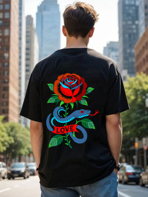 Uniplanet Store Graphic Print Men Round Neck Black T-Shirt