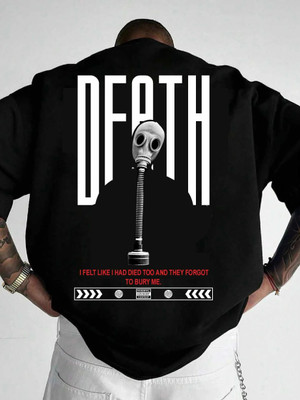Smosh Printed Men Round Neck Black T-Shirt