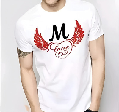 TDFASHIONS Printed Men Round Neck White T-Shirt