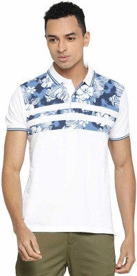 Pepe Jeans Printed Men Polo Neck Multicolor T-Shirt