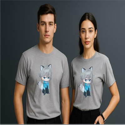 Purple Palette Graphic Print Men Round Neck Multicolor T-Shirt