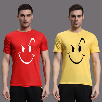 InkTees Graphic Print Men Round Neck Red, Yellow T-Shirt