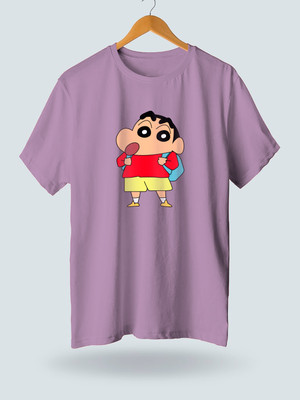 Jack Paris Printed Men Round Neck Purple T-Shirt