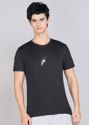 HRX by Hrithik Roshan Graphic Print Men Round Neck Black T-Shirt