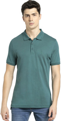 JOCKEY Solid Men Polo Neck Green T-Shirt