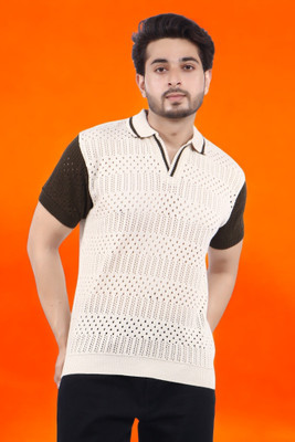 LWALS Printed Men Polo Neck Multicolor T-Shirt