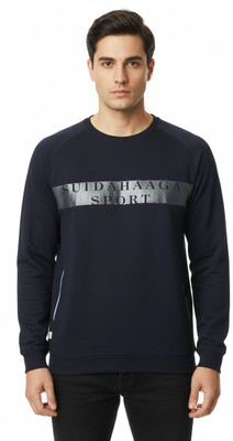 Craft By Aryan Printed Men Round Neck Dark Blue T-Shirt