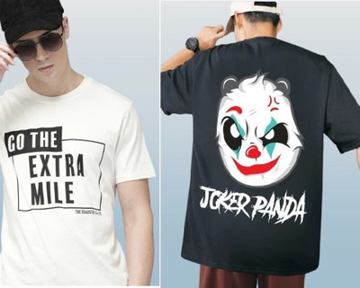 stylesmyth Printed Men Round Neck Multicolor T-Shirt