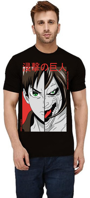 sova legacy Printed Men Round Neck Black T-Shirt