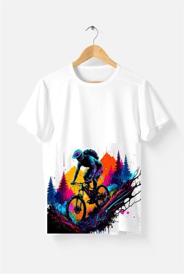 HamsaMART.com Printed Men Round Neck White T-Shirt