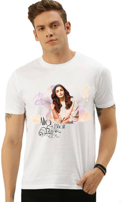 HamsaMART.com Printed Men Round Neck White T-Shirt