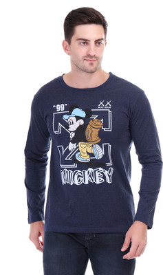 SWSATIKA VASTRAM Printed Men Round Neck Grey T-Shirt