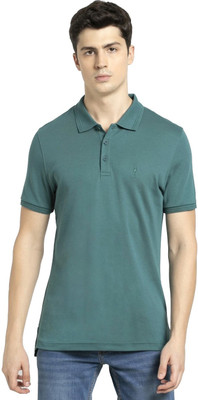 JOCKEY Solid Men Polo Neck Green T-Shirt