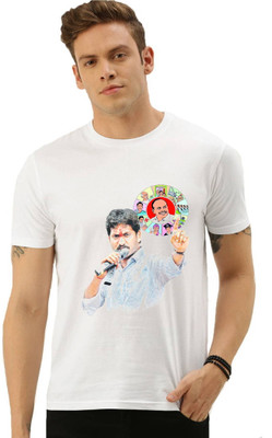 HamsaMART Solid Men Round Neck White T-Shirt