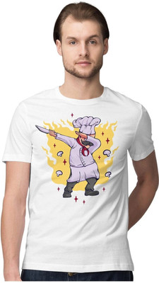 KRYONIX Solid Men Round Neck White T-Shirt