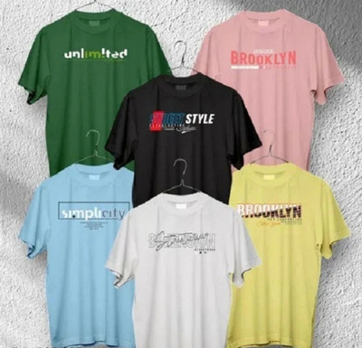 KNOTRIX Printed Men Round Neck Multicolor T-Shirt