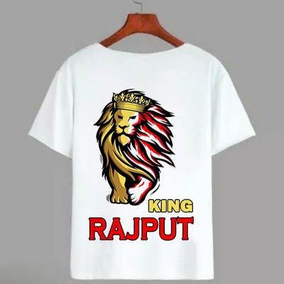 FunkyAttire Printed, Typography Men Round Neck White T-Shirt