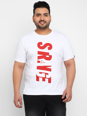 Urbano Plus Typography Men Round Neck White T-Shirt