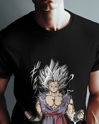 SteezonStore Graphic Print Men Round Neck Black T-Shirt