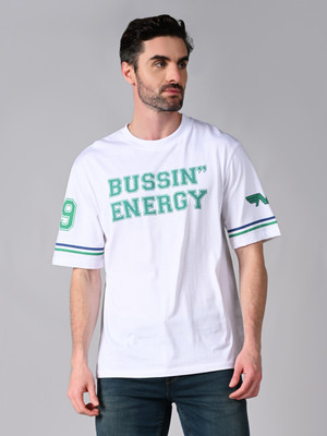 KILLER Printed Men Round Neck White T-Shirt