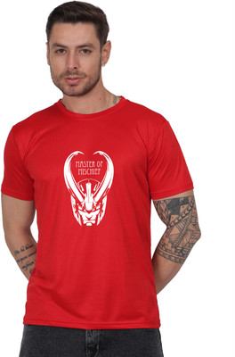 LIFE STYLE COMMERCE Graphic Print Men Round Neck Red T-Shirt