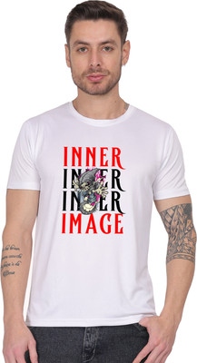 Mantratees Graphic Print Men Round Neck White T-Shirt