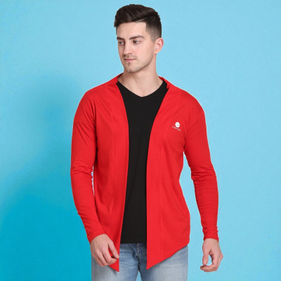 FARICON Solid Men Round Neck Red T-Shirt