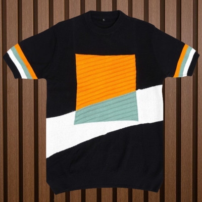 zanskar Solid Men Polo Neck Yellow T-Shirt