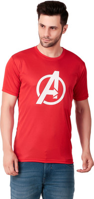 PUREHYPE Graphic Print Men Round Neck Red T-Shirt