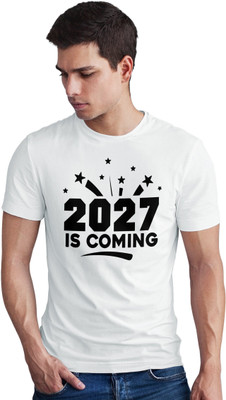 Seek Buy Love Printed Men Round Neck White T-Shirt