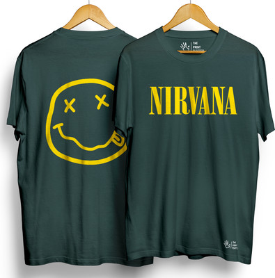 THE PRINT PLATTER Graphic Print Men Round Neck Dark Green T-Shirt