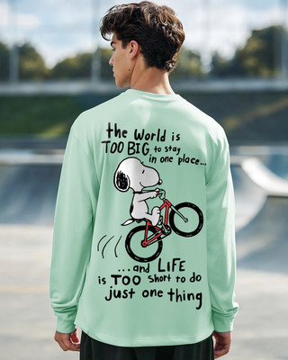 BEWAKOOF Graphic Print Men Round Neck Green T-Shirt