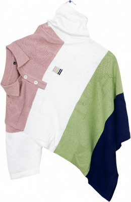 zanskar Striped Men Polo Neck Green T-Shirt