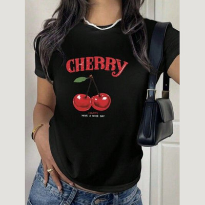 Tee culture store Graphic Print Women Round Neck Black T-Shirt