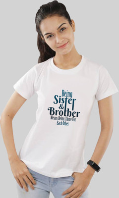 ShikharRetails Printed Women Round Neck White T-Shirt