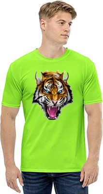 Deccan Store Printed Men Round Neck Green T-Shirt