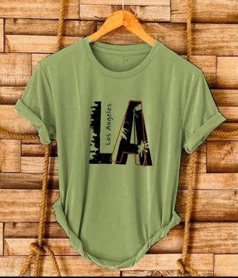 PARA HILLS Printed Women Round Neck Green T-Shirt