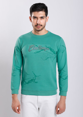 HIGHTRIBE Printed Men Round Neck Grey T-Shirt