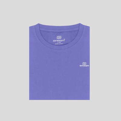 Ariser Solid Men Round Neck Purple T-Shirt