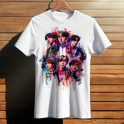 Dripculture Printed Men Round Neck Multicolor T-Shirt