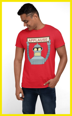 Streetfluencer Graphic Print Men Round Neck Red T-Shirt