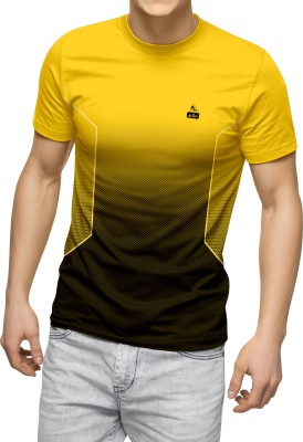 dhaari by unique creation Printed Men Round Neck Yellow T-Shirt