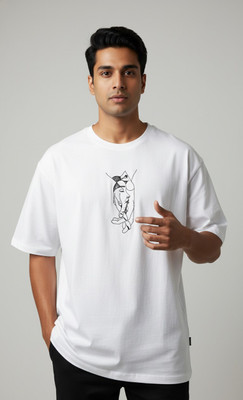 LXRY9 STUDIO Embroidered Men Round Neck Black T-Shirt